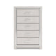 Ashley 51’’ Tall Dresser Chest 5 Drawers White Wood Finish BM316571