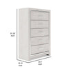 Ashley 51’’ Tall Dresser Chest 5 Drawers White Wood Finish BM316571