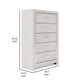 Ashley 51’’ Tall Dresser Chest 5 Drawers White Wood Finish BM316571