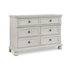 Ashley Lea 54’’ Wide Dresser Chest 6 Drawers Bun Feet White BM316577