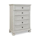 Ashley Lea 48’’ Tall Dresser Chest 5 Drawers Bun Feet White BM316579