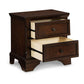 Ada 27 Inch Nightstand, English Dovetail Joints, 2 Gliding Drawers, Brown By Casagear Home