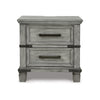 Zac 57 Inch Nightstand 6 Drawers Contemporary Metal Accents Light Gray By Casagear Home BM316585