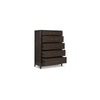 Cora 58 Inch Tall Dresser Chest 5 Gliding Drawers Metal Handles Brown By Casagear Home BM316606