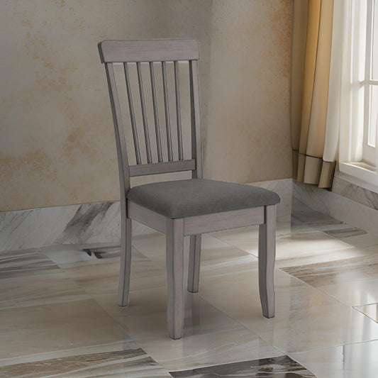 Ashley Ora 18" Dining Side Chair, Set of 2, Spindle Backrest, Gray