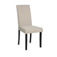 Pim 19 Inch Dining Side Chair, Set of 2, Upholstered, High Backrest, Beige By Casagear Home