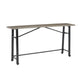 Ashley Xin 72" Counter Height Table, Metal Hardware, Rich Brown