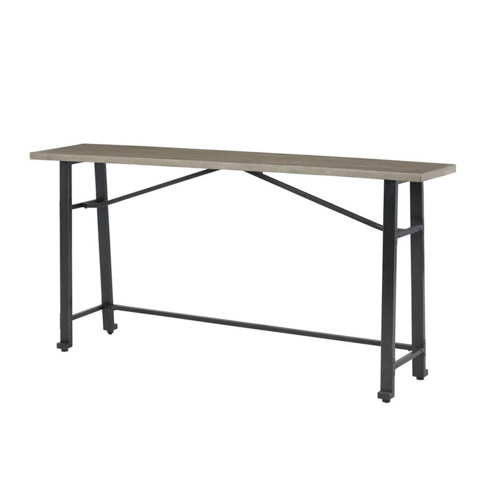 Ashley Xin 72’’ Counter Height Table Metal Hardware Rich Brown BM316630