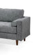 Ryle 104 Inch Sectional Sofa with Chaise and Ottoman 2 Pillows Light Gray By Casagear Home BM316653