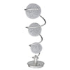 Lila 28 Inch Table Lamp 3 Wire Wrapped Spheres Satin Nickel Aluminium By Casagear Home BM316692