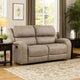 Patsy 62 Inch Manual Double Recliner Loveseat, Tufted Brown Microfiber By Casagear Home