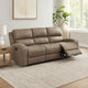 Patsy 85" Manual Double Recliner Sofa, Brown Microfiber by Casagear Home