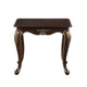 Croy 28 Inch Side End Table Classic Cabriole Legs Dark Cherry Brown By Casagear Home BM316733