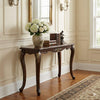 Croy 52 Inch Sofa Table, Classic Cabriole Legs, Cherry Brown By Casagear Home