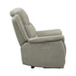 Shelly 41 Inch Power Recliner Chair Gray Microfiber USB Port Solid Wood By Casagear Home BM316737