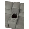 Neo 85 Inch Manual Double Recliner Loveseat Center Console Gray Chenille By Casagear Home BM316743