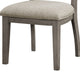 Trea 23 Inch Side Dining Chair Ladder Back Gray Beige Cushioned Seat By Casagear Home BM316759