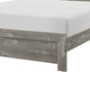 Eby Full Size Bed, Rustic Farmhouse Style, Gray Finish Wood Veneer By Casagear Home