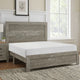 Eby King Size Bed, Rustic Farmhouse Style, Gray Finish Wood Veneer By Casagear Home