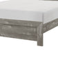 Eby Twin Size Bed, Rustic Farmhouse Style, Gray Finish Wood Veneer By Casagear Home