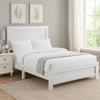 Eby California King Bed, Rustic Farmhouse Style, White Finish Wood Veneer By Casagear Home
