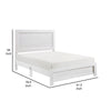 Eby Twin Size Bed Rustic Farmhouse Style White Finish Wood Veneer By Casagear Home BM316819