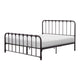 Ethan Full Size Metal Bed, Bronze Spindle Design, Heavy Duty Slat Support By Casagear Home