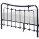 Engel Full Size Bed Metal Spindle Frame in Gray Finish Traditional Style By Casagear Home BM316829