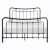 Engel Twin Size Bed Metal Frame in Gunmetal Finish Traditional Joining By Casagear Home BM316830