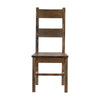 Rick 22 Inch Side Dining Chair Ladder Back Burnished Brown Rubberwood By Casagear Home BM316863