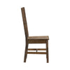 Rick 22 Inch Side Dining Chair Ladder Back Burnished Brown Rubberwood By Casagear Home BM316863