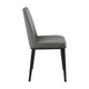 Lane 18 Inch Side Dining Chair Gray Velvet Upholstery Black Metal By Casagear Home BM316882