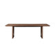 Tommy 94 Inch Dining Table Rectangular Top Wide Panel Legs Walnut Brown By Casagear Home BM316906