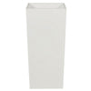 Zeny 32 Inch Tall Planter Vase with Hidden Insert Tapered Barrel White By Casagear Home BM316915