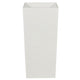 Zeny 32 Inch Tall Planter Vase with Hidden Insert Tapered Barrel White By Casagear Home BM316915