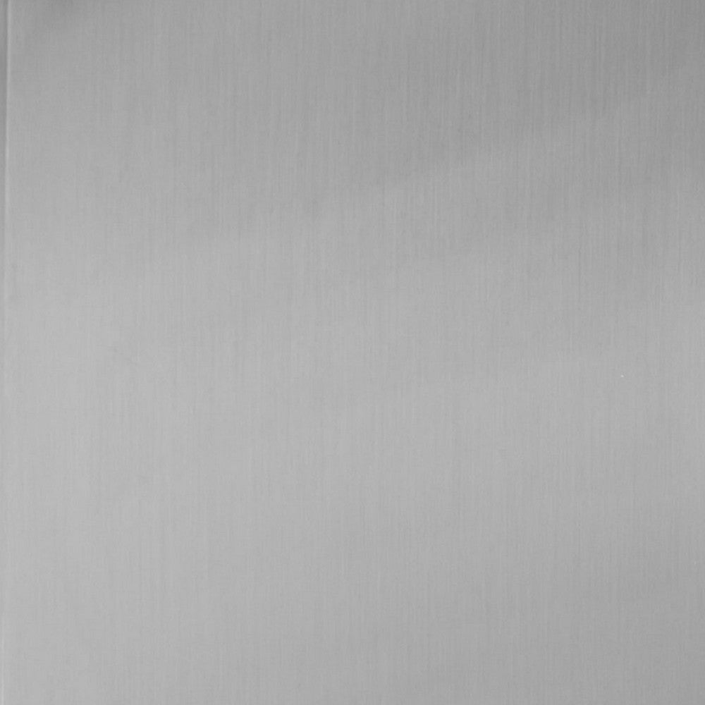 Brioni 16 Inch Side End Table Square Top Brushed Silver Metal Frame By Casagear Home BM316986