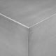 Brioni 20 Inch Tall Side End Table Square Top Brushed Silver Metal Frame By Casagear Home BM316987