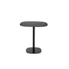 Liki 28 Inch Bistro Dining Table, Round Top and Base, Modern Black Metal By Casagear Home