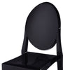 Temmy 20 Inch Set of 4 Dining Chairs, Round Back, Modern Black Acrylic By Casagear Home