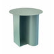 Rati 19 Inch Side End Table with Magazine Rack Round Top Green Finish By Casagear Home BM317002