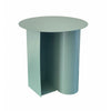 Rati 19 Inch Side End Table with Magazine Rack Round Top Green Finish By Casagear Home BM317002