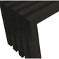Namo 58 Inch Accent Bench, Modern Slatted Design, Rectangular, Black Steel By Casagear Home