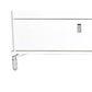 Ida 60 Inch TV Entertainment Console, Drawer, Pull Down Door, White Lacquer By Casagear Home