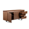 Taho 63 Inch Sideboard Buffet Server Cabinet 1 Double Door Cabinet Brown By Casagear Home BM317029