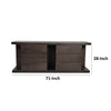 Gyn 71 Inch Dining Buffet Console Cabinet 6 Storage Drawers Brown Wood By Casagear Home BM317051