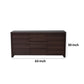 Ross 63 Inch Buffet Console Cabinet Door Shelves 3 Drawers Dark Brown By Casagear Home BM317053