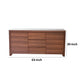 Ross 63 Inch Buffet Console Cabinet Door Shelves 3 Drawers Walnut Brown By Casagear Home BM317054