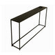 Eme 56 Inch Console Sofa Table Rectangular Top Modern Black Metal Frame By Casagear Home BM317076
