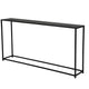 Eme 56 Inch Console Sofa Table, Rectangular Top, Modern Black Metal Frame By Casagear Home