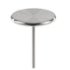 Mars 8’’ Side End Drink Table Round Cone Tapered Base Silver By Casagear Home BM317079